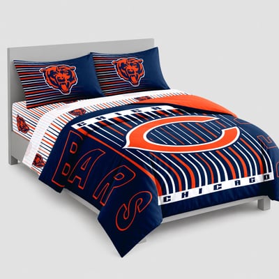 Logo Brands Chicago Bears Momentum Bed In A Bag - Full