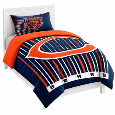 Chicago Bears Logo Brands Momentum Two-Piece Twin Bedding Set
