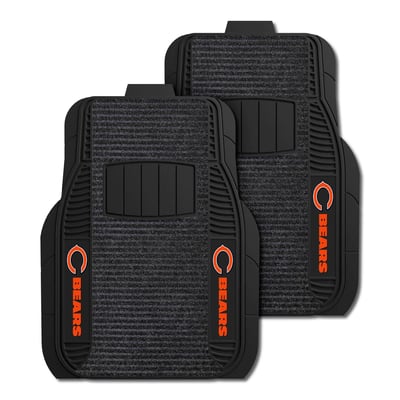 Chicago Bears Logo Brands Two-Piece Deluxe Car Mat Set