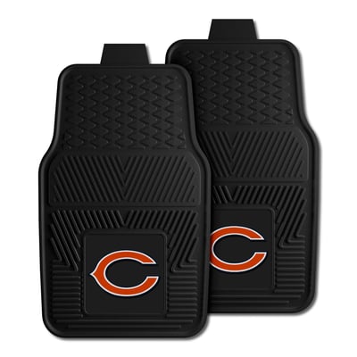 Chicago Bears Logo Brands Two-Piece Vinyl Car Mat Set