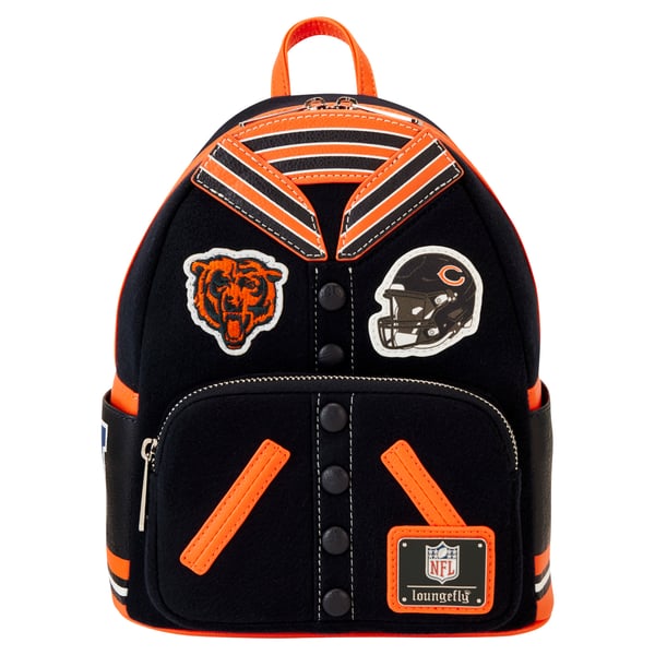 Loungefly Chicago Bears Varsity Mini Backpack display picture 3