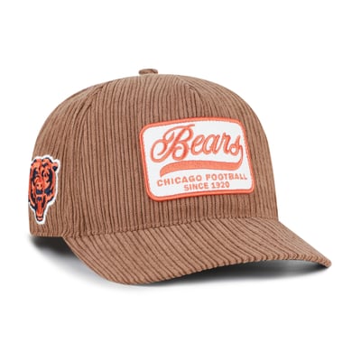 Chicago Bears '47 Throwback Corduroy Patch Hitch Adjustable Hat - Brown