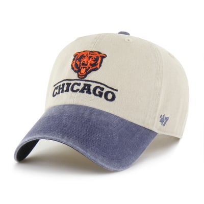 Chicago Bears '47 Logo Line Clean Up Adjustable Hat - Natural