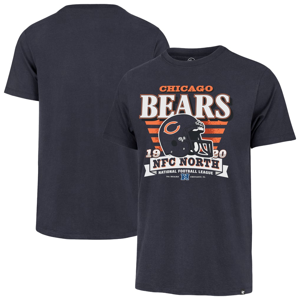 Chicago Bears '47 Stripe Splash Franklin Throwback T-Shirt - Navy