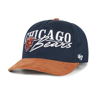 Chicago Bears '47 Scribe Line Hitch Adjustable Hat - Navy/Brown