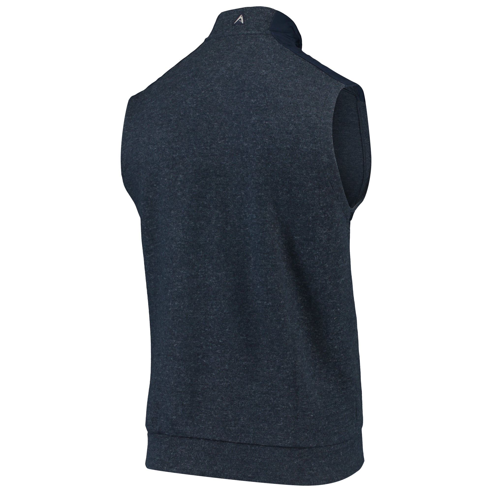Men's Antigua Heathered Navy Chicago Bears Challenger Quarter-Zip Vest