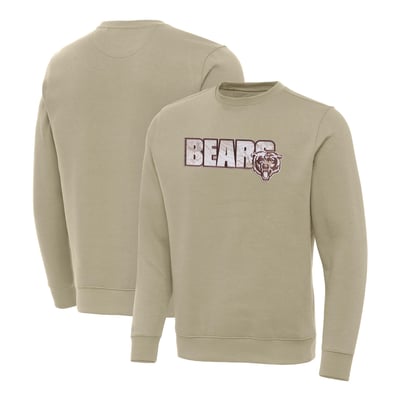 Chicago Bears Antigua Woodland Camo Victory Sweatshirt - Khaki