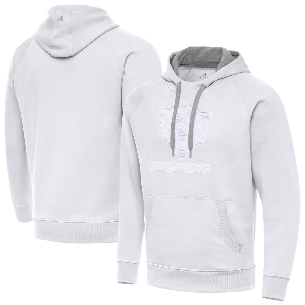 Chicago Bears Antigua Victory Pullover Hoodie - White