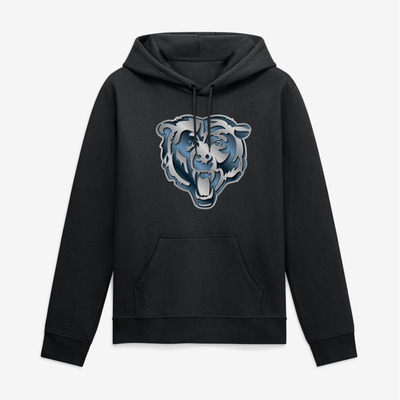 Chicago Bears Big & Tall Forged Mascot Hoodie - Black