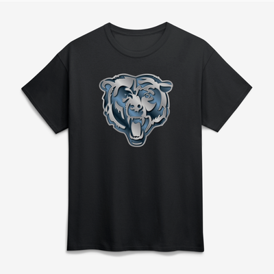 Chicago Bears Big & Tall Forged Mascot T-Shirt - Black
