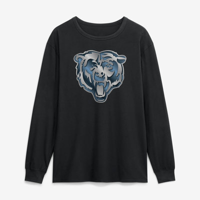 Chicago Bears  Forged Mascot Long Sleeve T-Shirt - Black