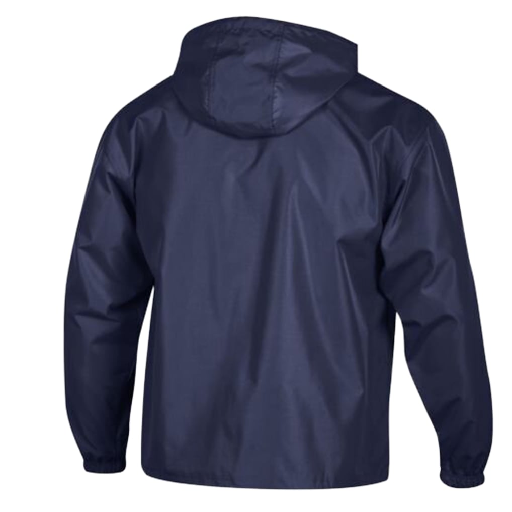 Chicago Bears Champion Packable Hooded Windbreaker Half-Zip Jacket - Navy