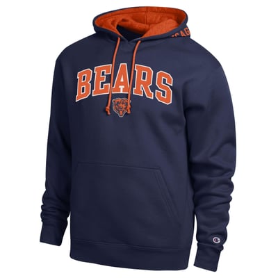  Chicago Bears Champion Contrast Hoodie - Navy/Orange