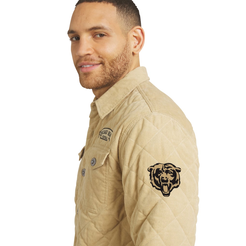 Men's Darius Rucker Collection by Fanatics Tan Chicago Bears Button-Up ...