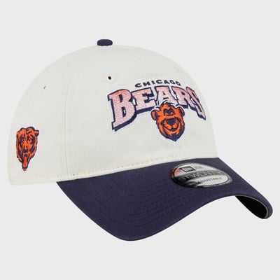 Chicago Bears Disney x New Era 9TWENTY Adjustable Hat - Cream/Navy