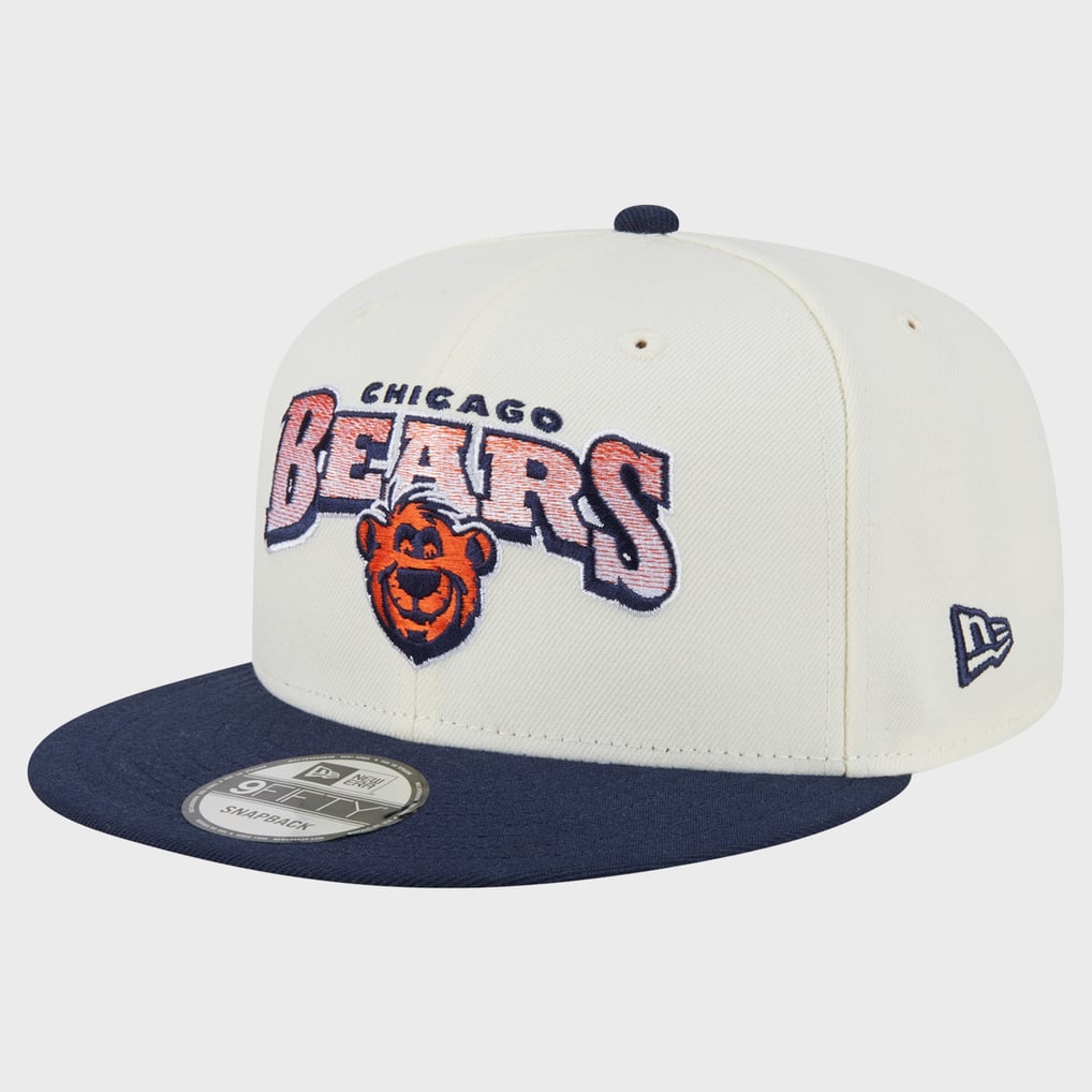 Men's Chicago Bears Disney x New Era Cream/Navy Baloo 9FIFTY Snapback Hat
