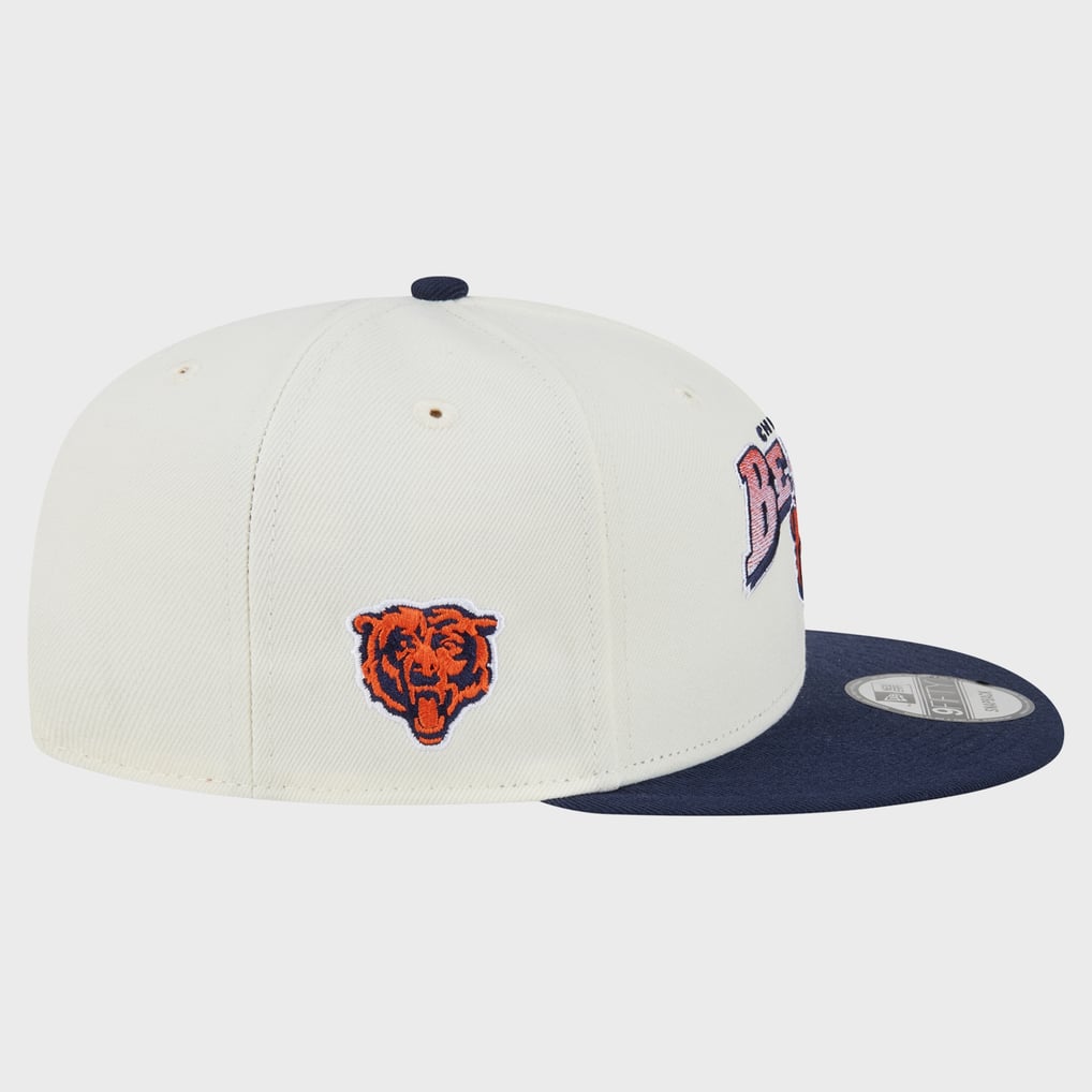 Men's Chicago Bears Disney x New Era Cream/Navy Baloo 9FIFTY Snapback Hat