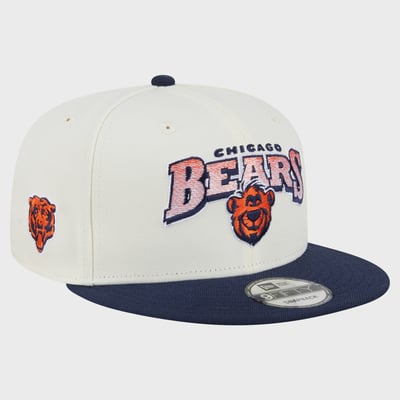 Chicago Bears Disney x New Era Baloo 9FIFTY Snapback Hat - Cream/Navy