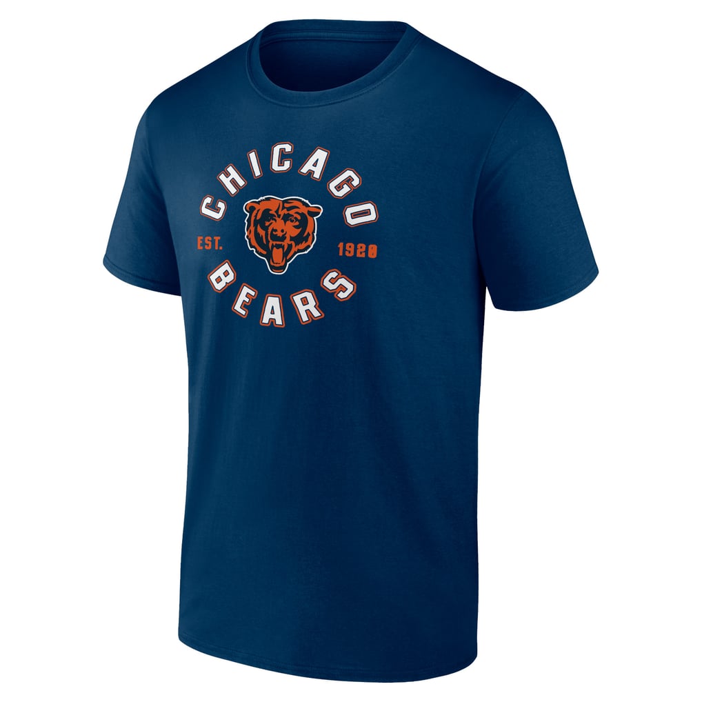 T-shirt Homme Chicago Bears à Manches Courtes, Broderie Top, Tailles S à 3XL, état Neuf Avec Micro-défauts