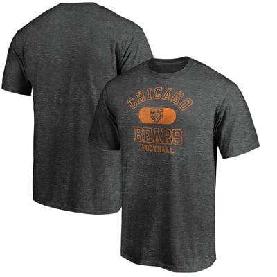 Chicago Bears Varsity Issued Throwback T-Shirt - Heather Charcoal