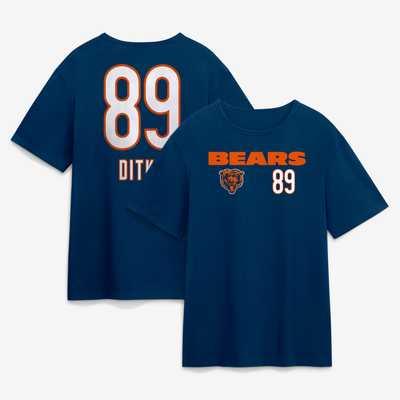 Mike Ditka Chicago Bears Touchdown Name & Number T-Shirt - Navy