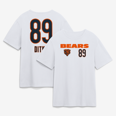 Mike Ditka Chicago Bears Touchdown Name & Number T-Shirt - White