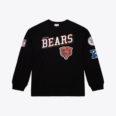  Chicago Bears Mitchell & Ness Big & Tall Training Camp Long Sleeve T-Shirt - Black