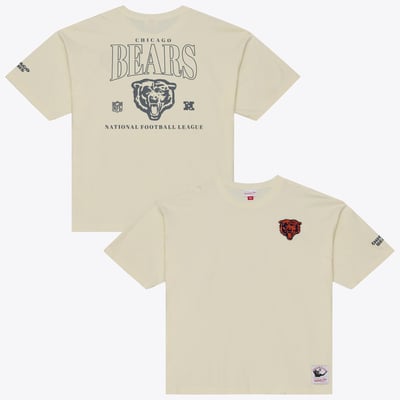  Chicago Bears Mitchell & Ness Oversized Heritage Hues T-Shirt - Cream
