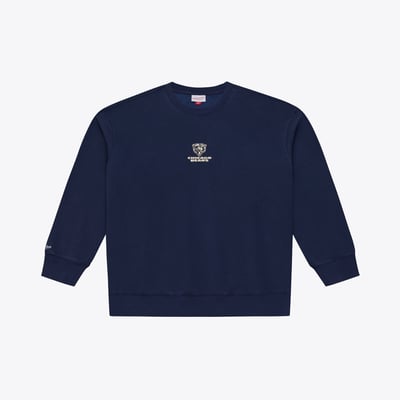 Chicago Bears Mitchell & Ness Core Essentials Micro Logo Fleece Sweatshirt - Navy
