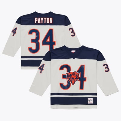 Walter Payton Chicago Bears Mitchell & Ness Too Maxxed Out Hockey Fashion Jersey T-Shirt - Gray