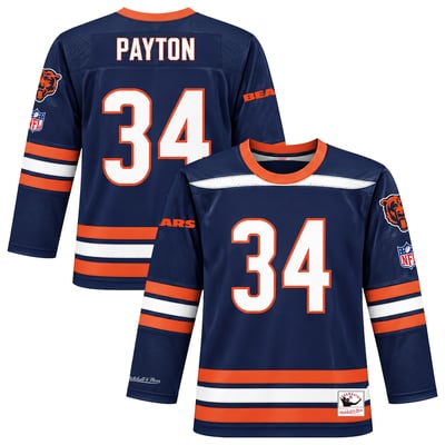 Walter Payton Chicago Bears Mitchell & Ness Hockey Jersey - Navy
