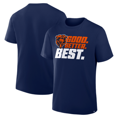  Chicago Bears Good. Better. Best. T-Shirt - Navy