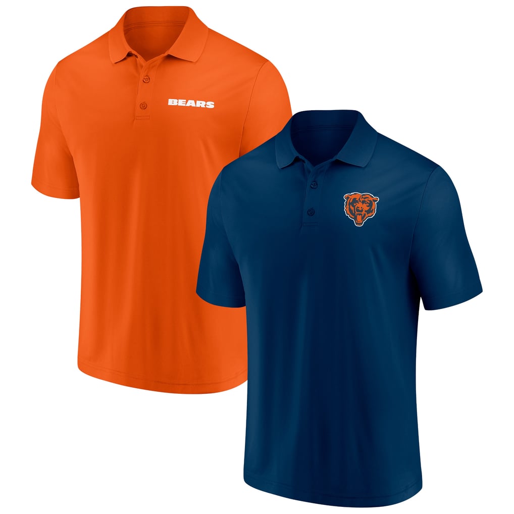 Chicago Bears Fanatics Dueling Two-Pack Polo Set - Navy/Orange