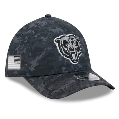 Chicago Bears New Era 2026 Salute To Service 39THIRTY M-Crown Stretch Hat - Black