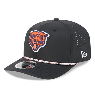 Chicago Bears New Era 9SEVENTY Stretch-Snap Hat - Black
