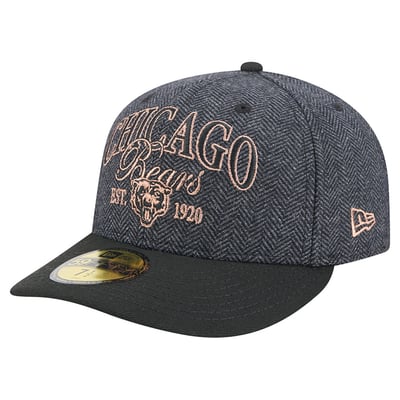 Chicago Bears New Era Faux Wool 59FIFTY Fitted Hat - Black