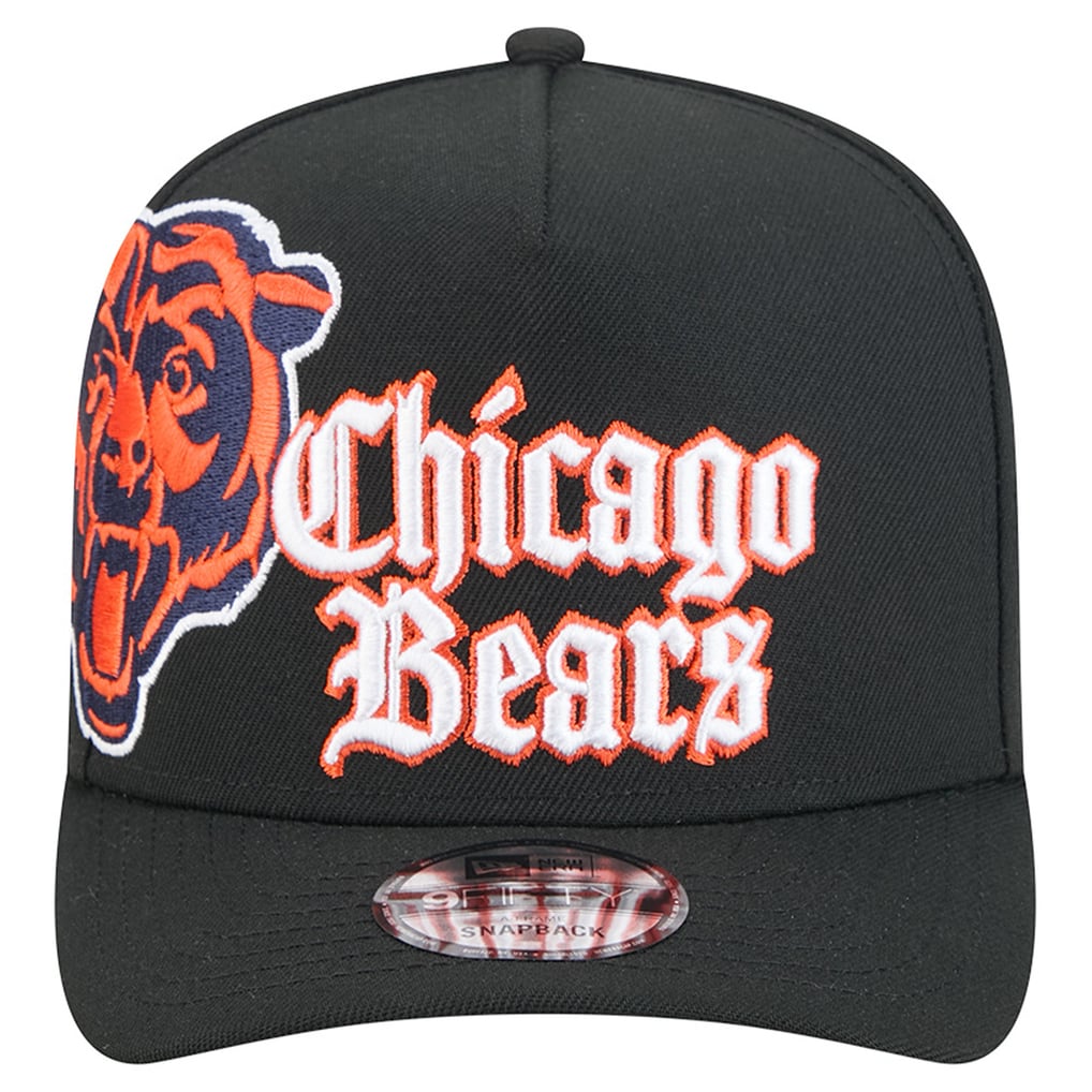 Chicago Bears New Era Proud A-Frame 9FIFTY Snapback Hat - Black