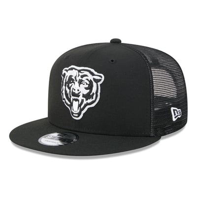 Chicago Bears New Era 9FIFTY Snapback Trucker Hat - Black/White