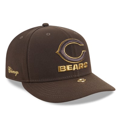 Chicago Bears New Era Visor Pin A-Frame 59FIFTY Fitted Hat - Brown