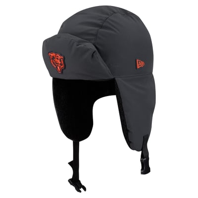 Chicago Bears New Era 2026 Sideline Cold Weather  Trapper Hat - Charcoal