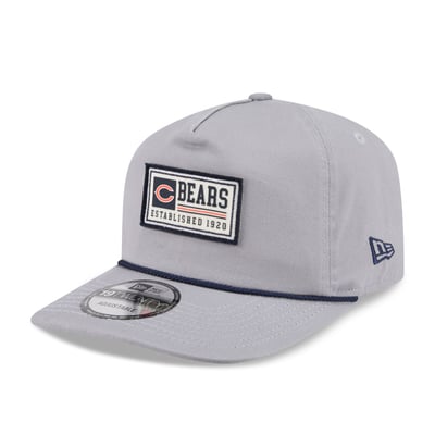 Chicago Bears New Era Patch 19TWENTY Adjustable Hat - Gray
