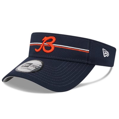  Chicago Bears New Era 2023 NFL Training Camp Secondary Logo Adjustable Visor - Navy
