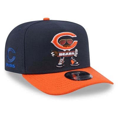 Chicago Bears New Era Cartoon A-Frame 9FIFTY Snapback - Navy
