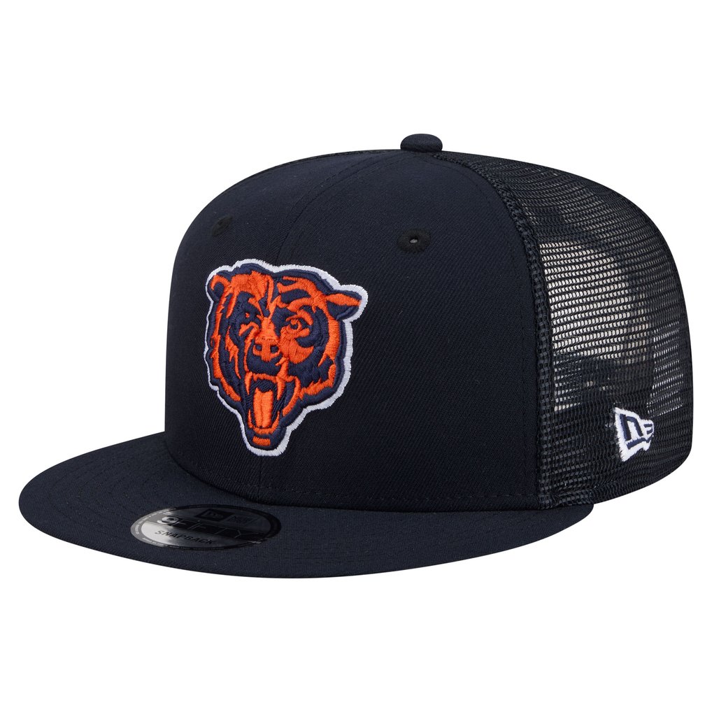  Chicago Bears New Era Core Team 9FIFTY Trucker Snapback Hat - Navy