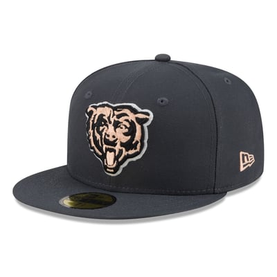 Chicago Bears New Era Fall Glow 59FIFTY Fitted Hat - Navy