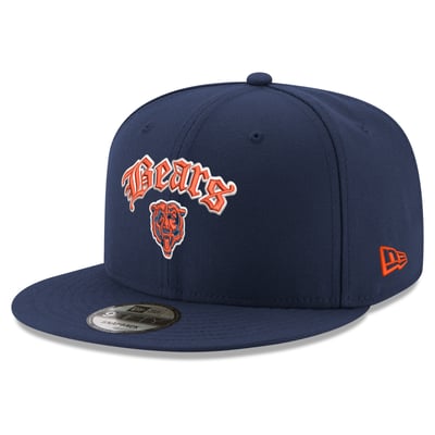 Chicago Bears New Era Hispanic Heritage Gothic 9FIFTY Snapback Hat - Navy