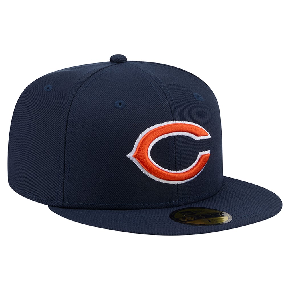 Chicago Bears New Era Side Script 59FIFTY Fitted Hat - Navy