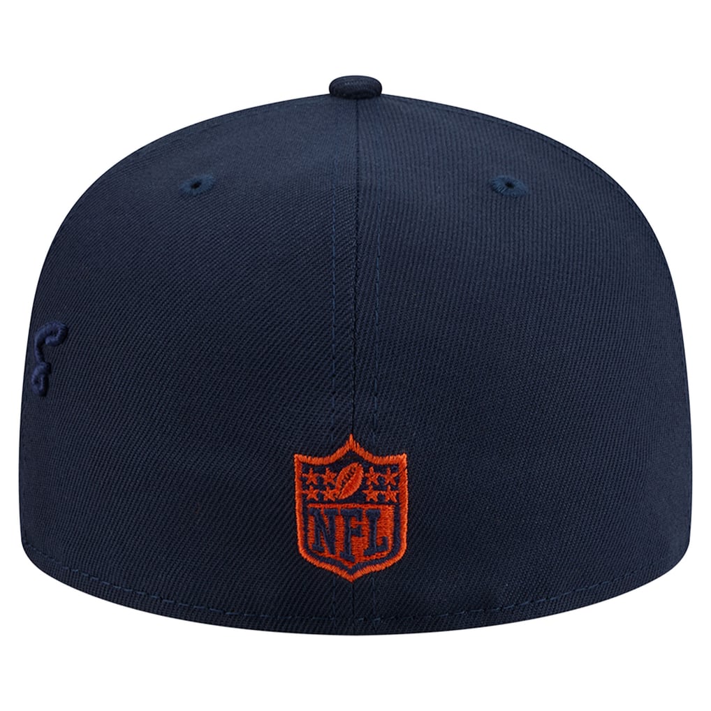 Chicago Bears New Era Side Script 59FIFTY Fitted Hat - Navy