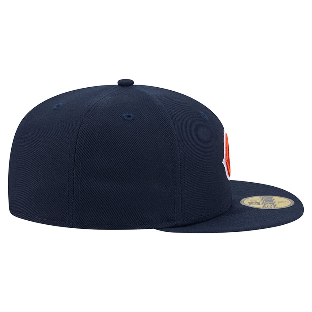 Chicago Bears New Era Side Script 59FIFTY Fitted Hat - Navy