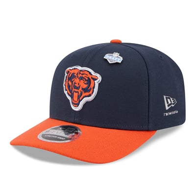  Chicago Bears New Era 2026 NFL Draft 9SEVENTY Adjustable Hat - Navy/Orange